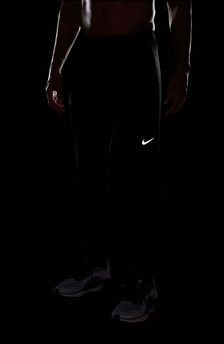 Nike Dri-FIT Knit Running Pants, Alternate, color, Black/ Reflective Silv