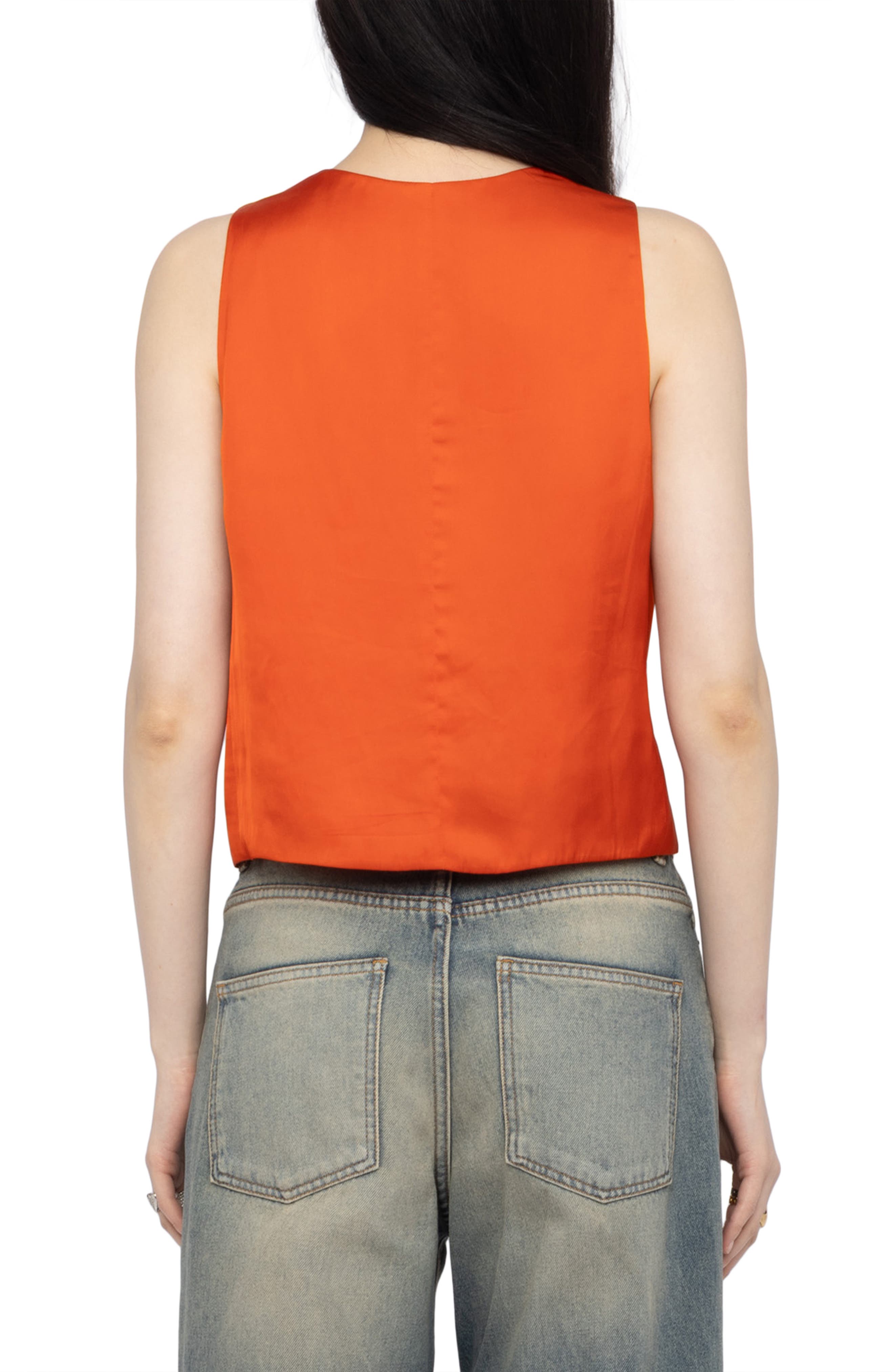 Emaux Sleeveless Satin Top - image 4