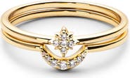 Ana Luisa Moon and Star Rings - Sky Set