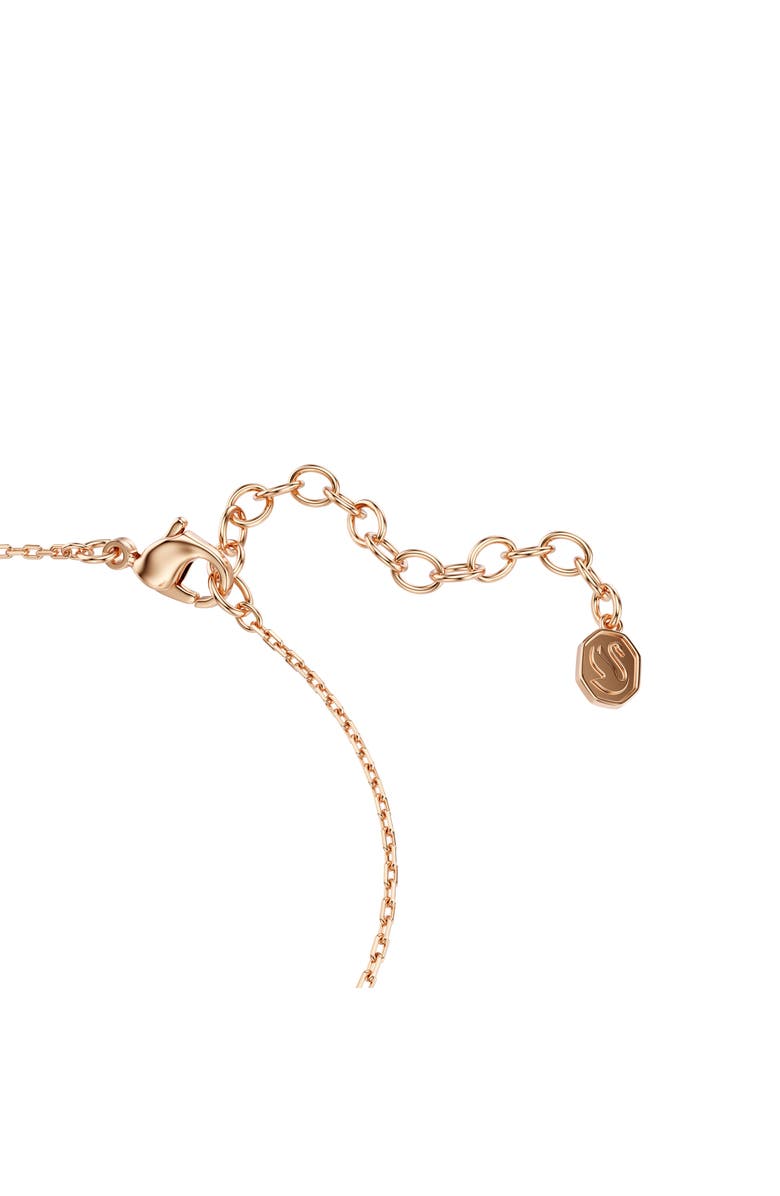 Swarovski Swan Bracelet, Alternate, color, Rose Gold/ White