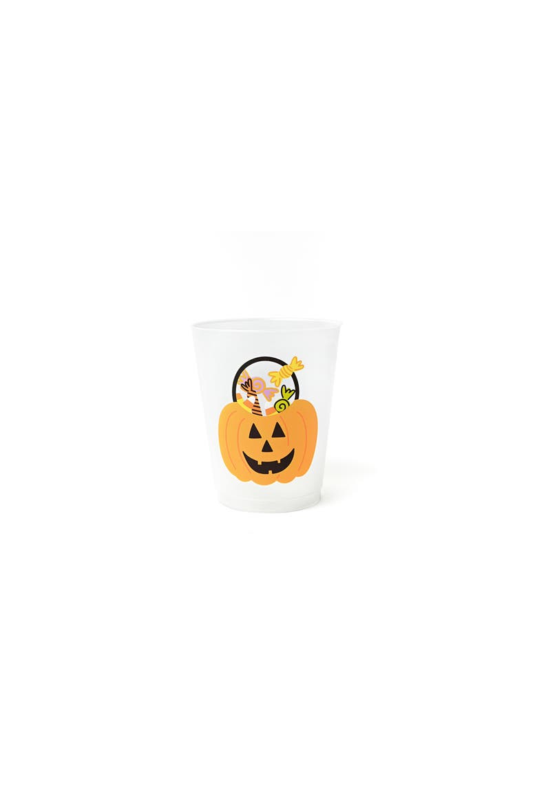 Treat Bucket Frosted Cups Set of 10, Main, color, Orange