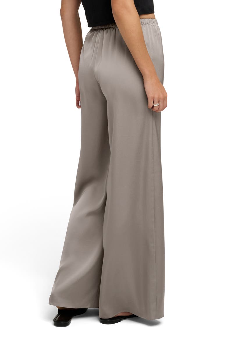 Favorite Daughter The Everything Satin Wide Leg Pants, Alternate, color, Soft Taupe