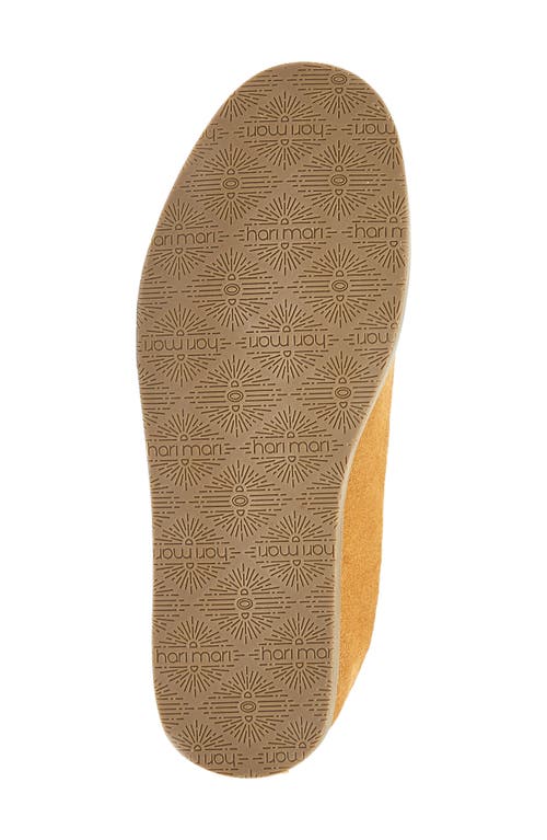 Hari Mari Tia Genuine Shearling Lined Slipper In Brown