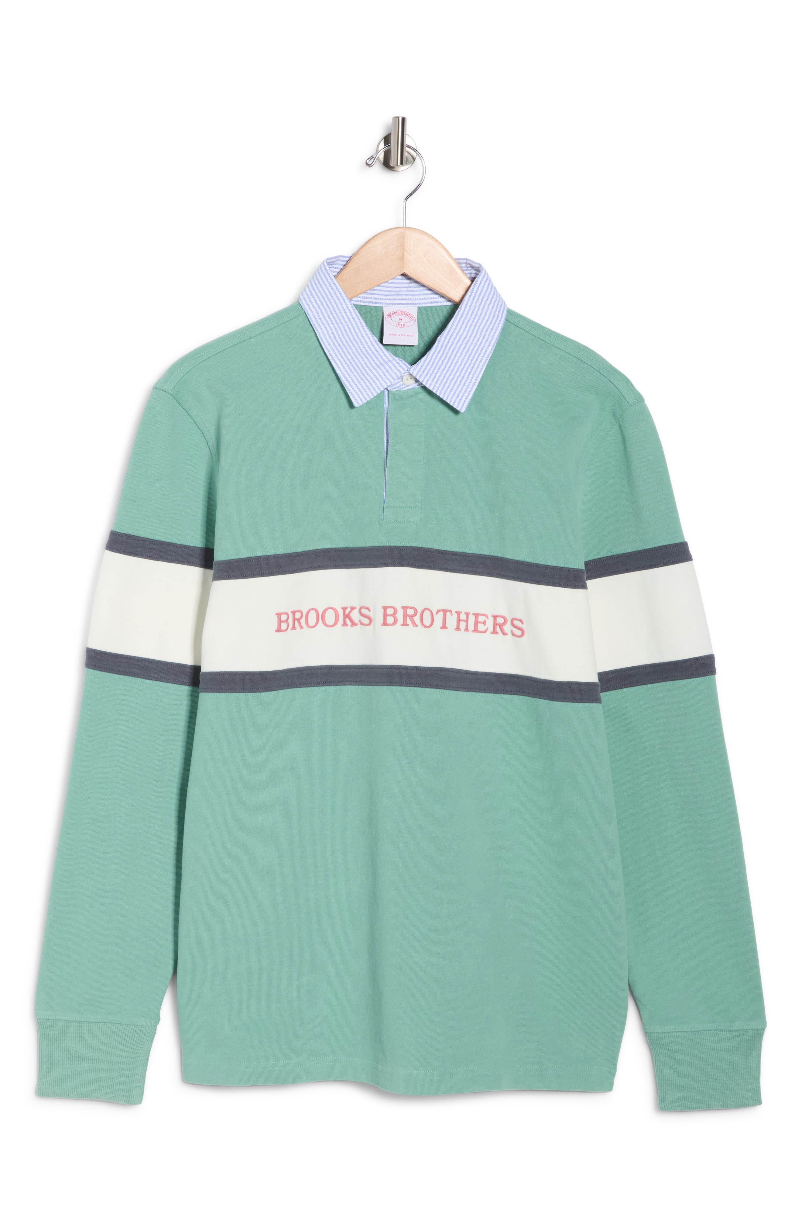 Brooks Brothers Branded Rugby Long Sleeve Polo (Men) | Nordstromrack