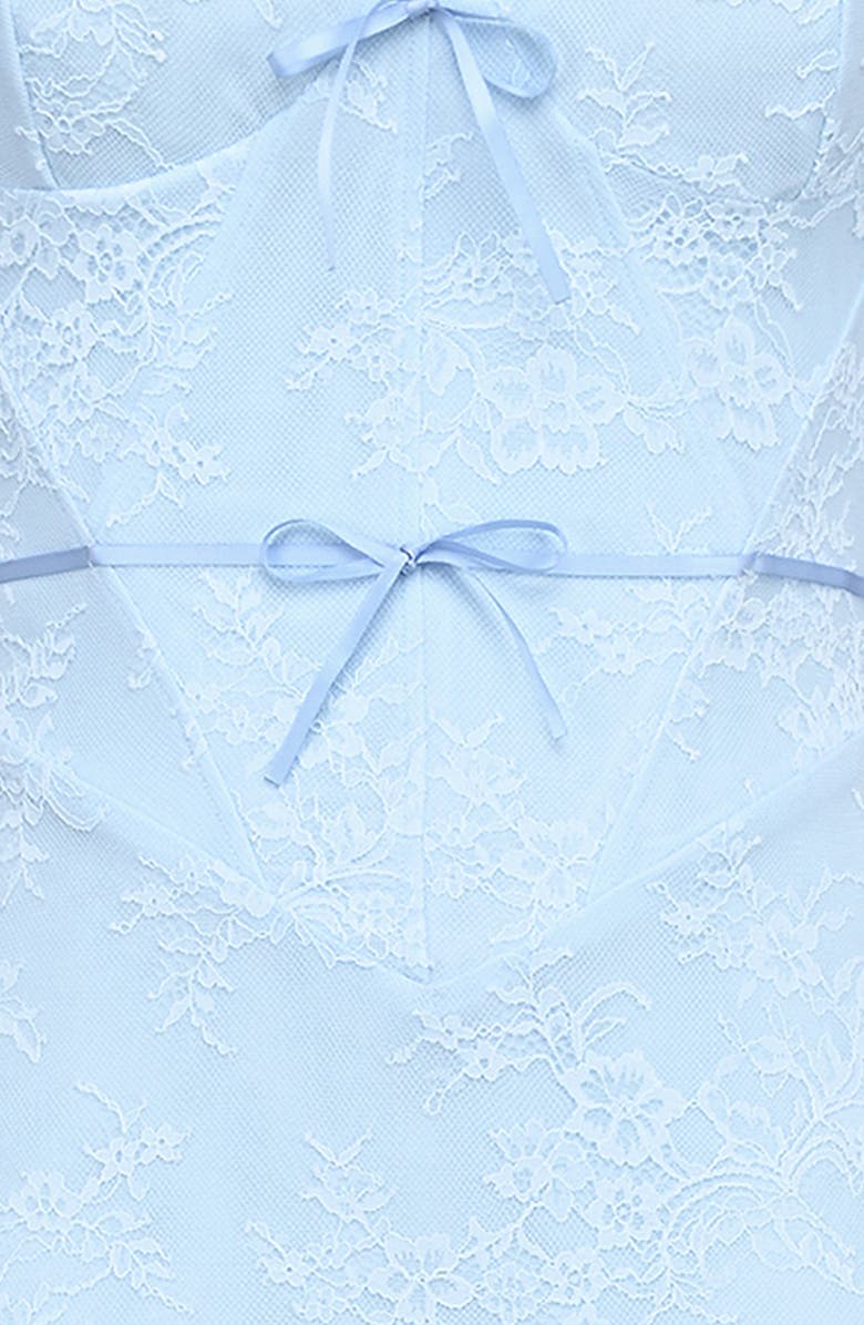 HOUSE OF CB Sara Lace Mermaid Gown, Alternate, color, Ice Water