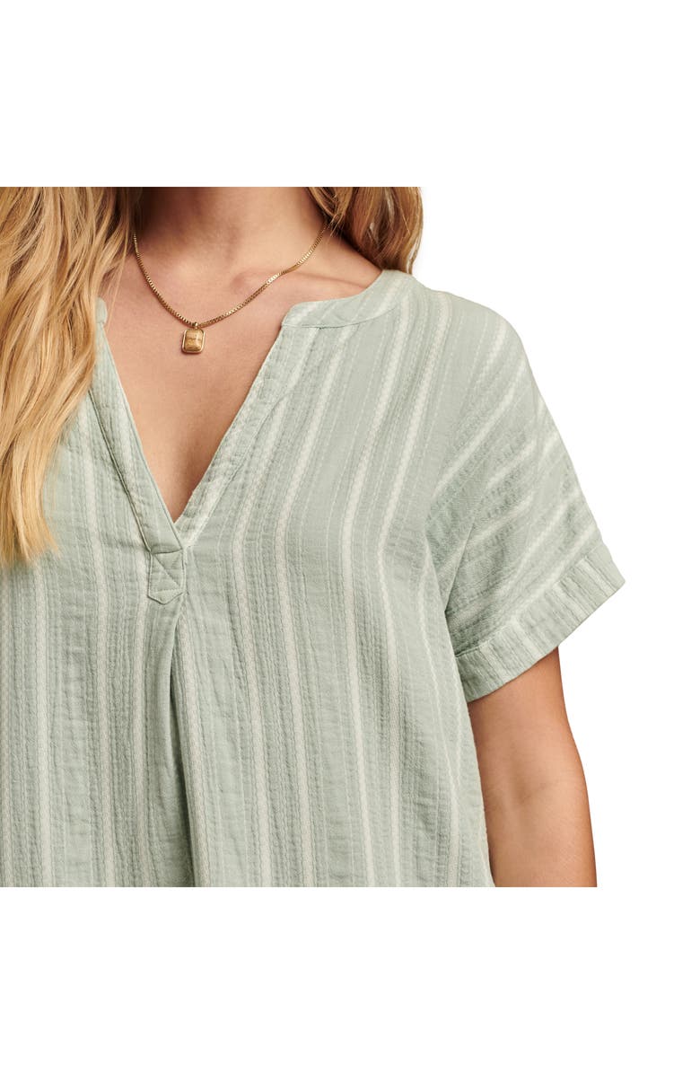 Lucky Brand Stripe Dolman Sleeve Top, Alternate, color, Gray Mist