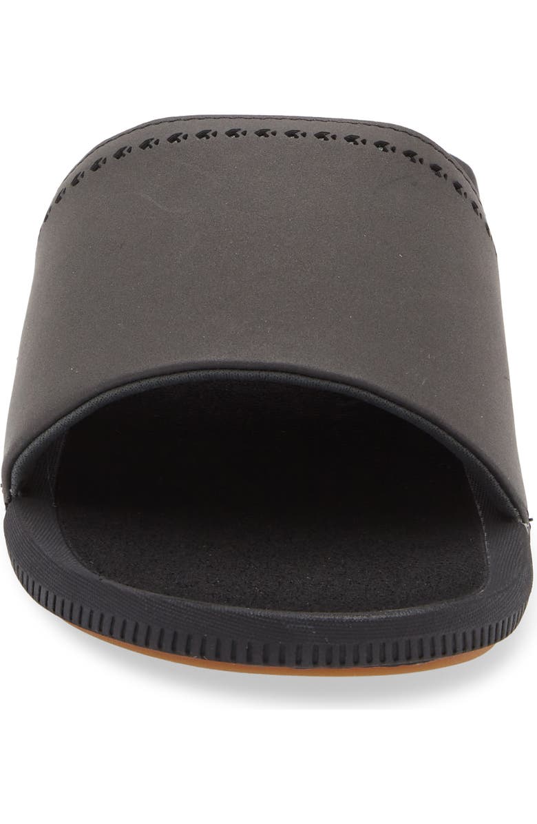 OluKai Ulele Water Resistant Slide Sandal, Alternate, color, Black / Black