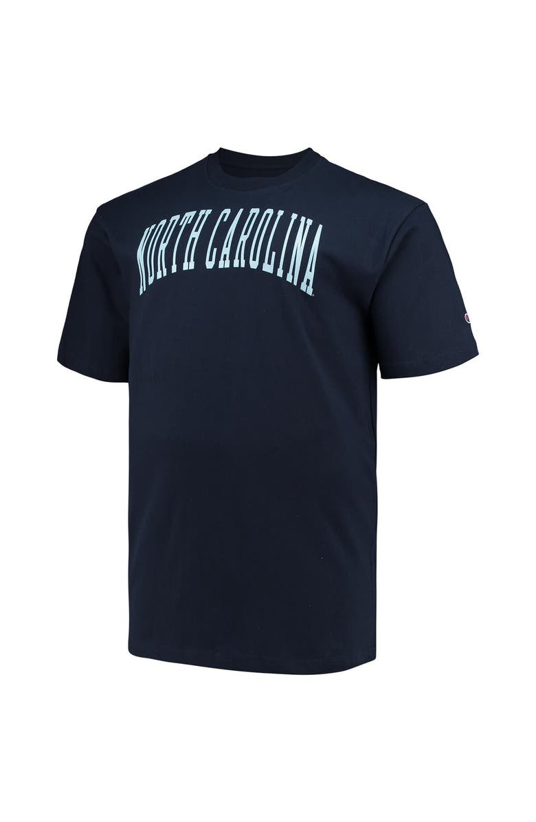 Champion Men's Champion Navy North Carolina Tar Heels Big & Tall Arch Team Logo T-Shirt, Alternate, color, Navy
