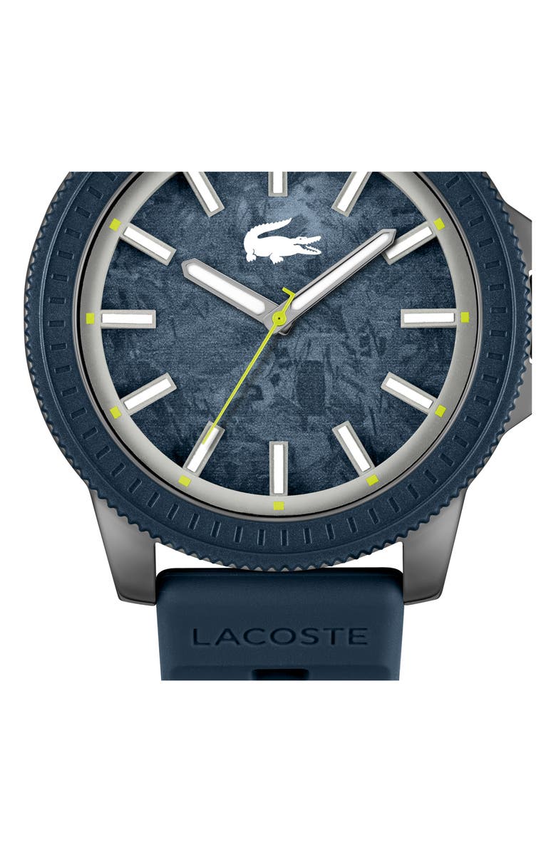 Lacoste Highkey Silicone Strap Watch, 43mm, Alternate, color,