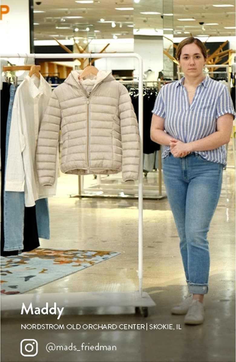 Elvira Water Resistant Hooded Puffer Jacket, sales video thumbnail