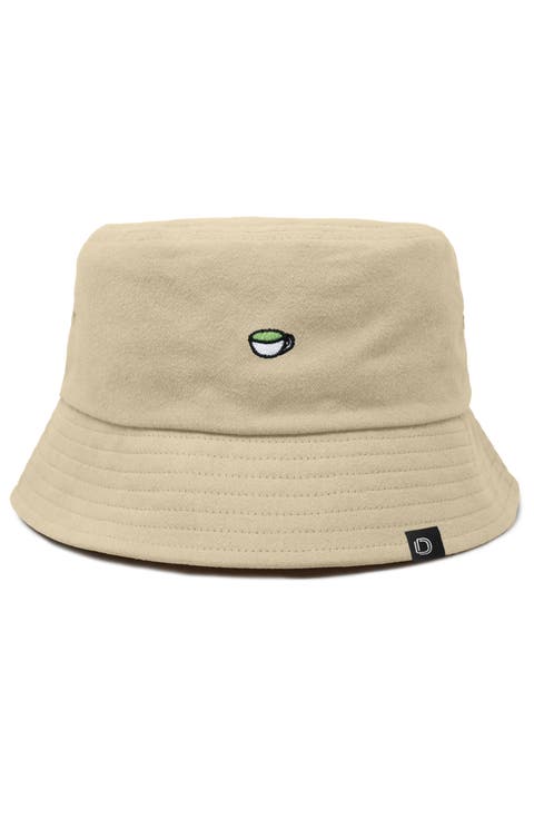 Womens Lil Matcha Cotton Bucket Hat