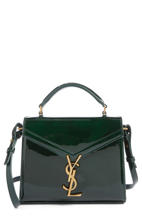 Mini Cassandra Patent Leather Top Handle Bag