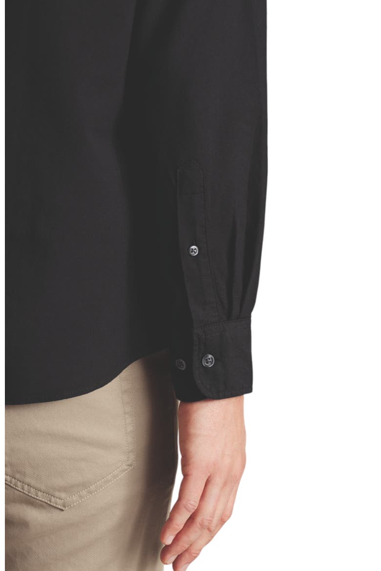 Stretch Washed Oxford Shirt, Alternate, color, Black