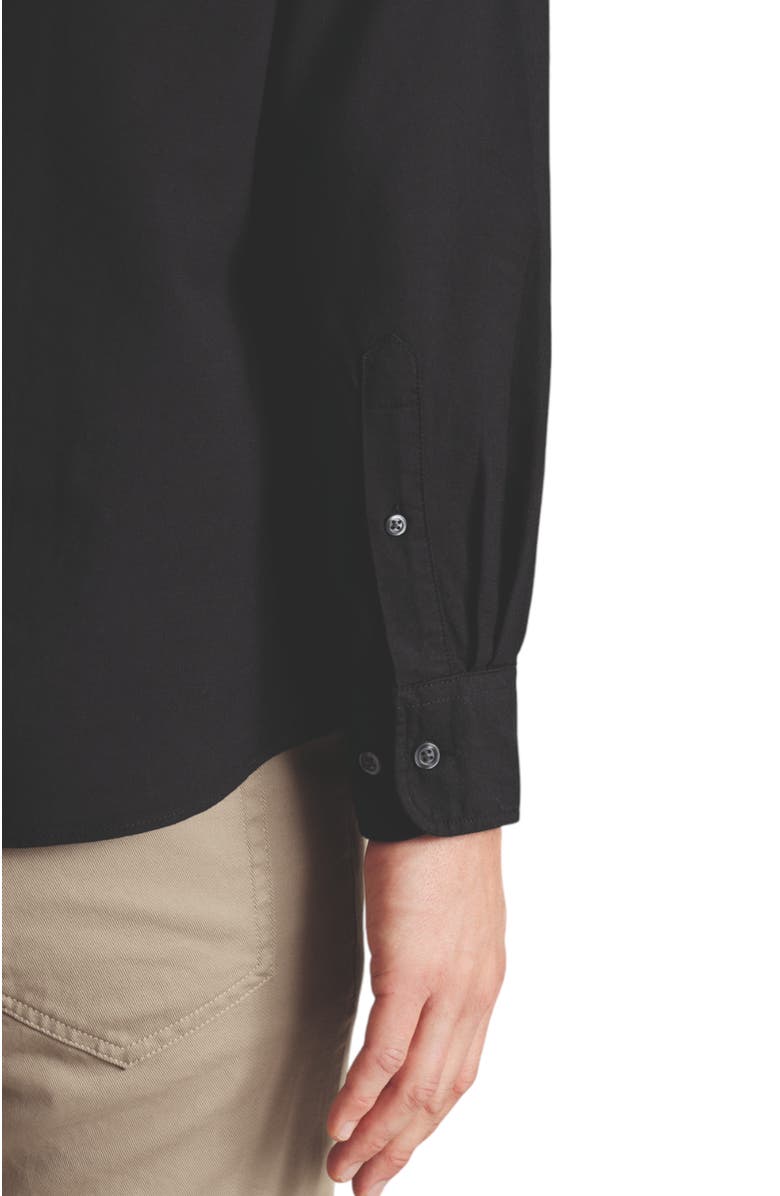 Charles Tyrwhitt Stretch Washed Oxford Shirt, Alternate, color, Black