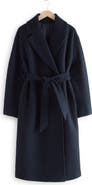 & Other Stories Belted Wool Wrap Coat