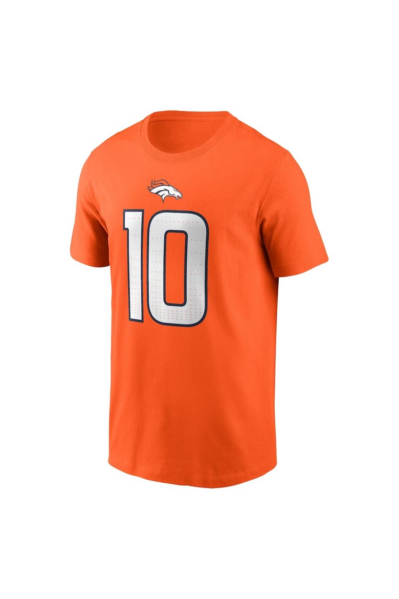 Men's Nike Bo Nix Orange Denver Broncos  Name & Number T-Shirt, Alternate, color, Orange