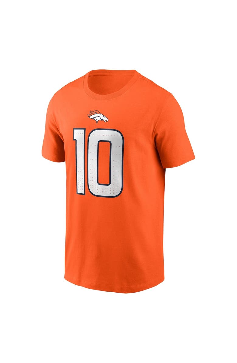 Nike Men's Nike Bo Nix Orange Denver Broncos Name & Number T-Shirt, Alternate, color, Orange