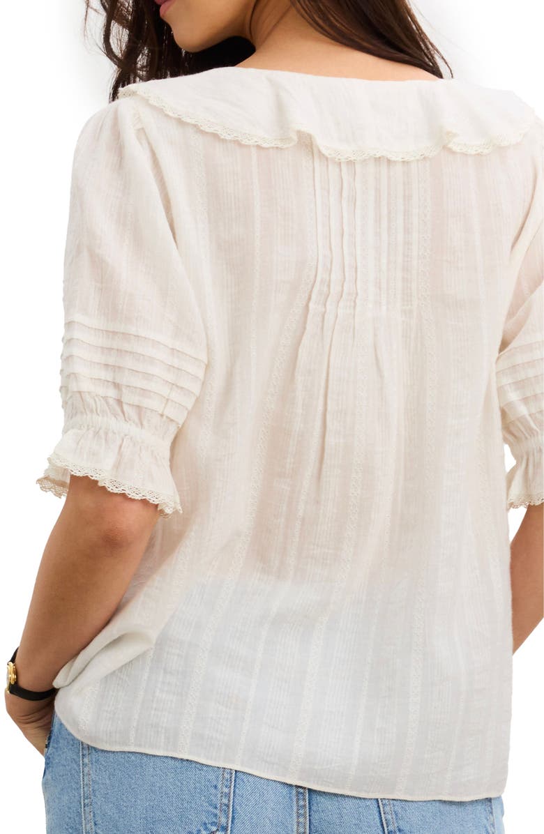 HATCH The Lou Lou Nursing Blouse, Alternate, color, Vanilla