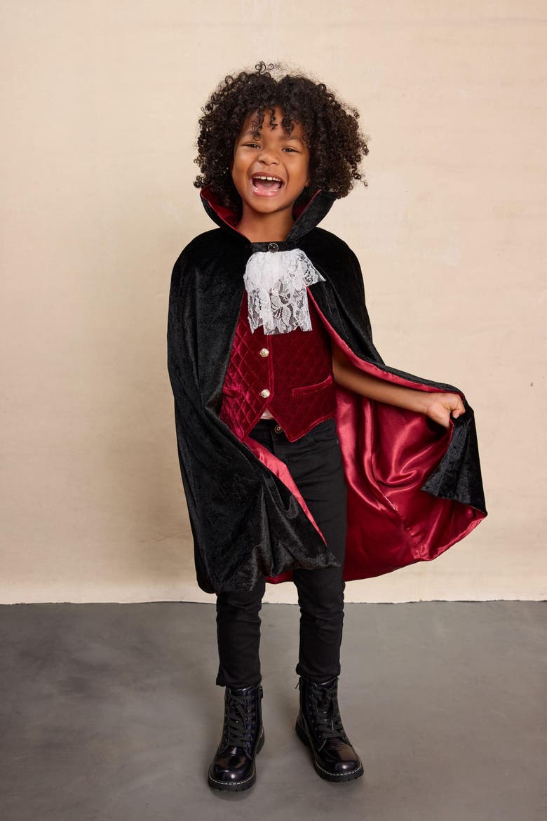 Vampire Cape for Kids, Alternate, color, Black