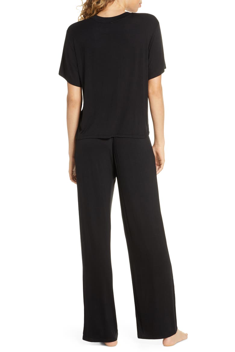 Intimates All American Pajamas, Alternate, color, BLACK