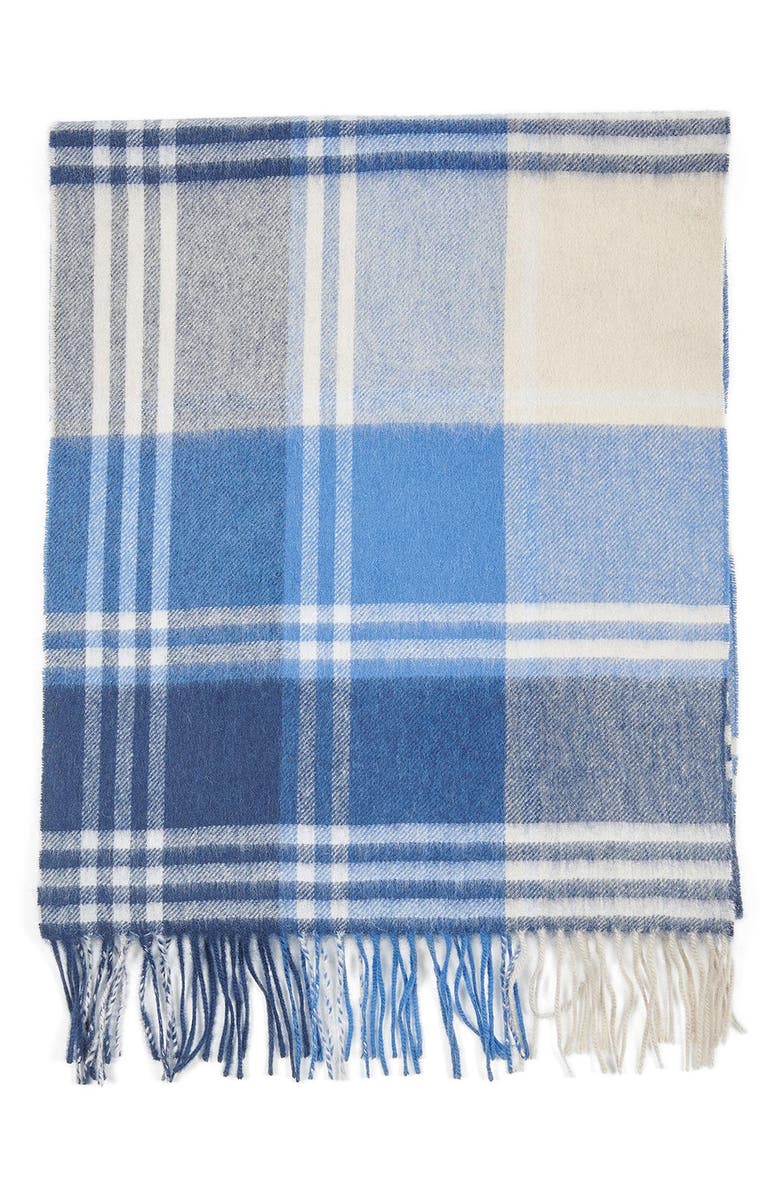 Barbour Kindar Check Print Wool Blend Scarf, Alternate, color, 