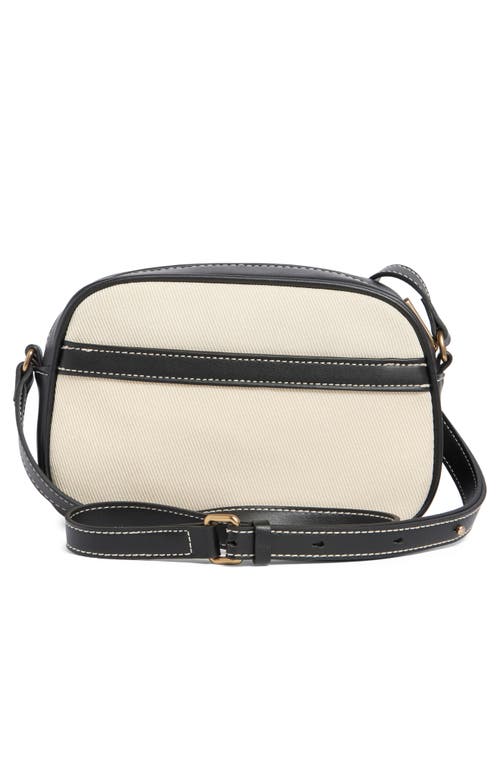 Sam Edelman Fitz Canvas Camera Bag In Cream/black