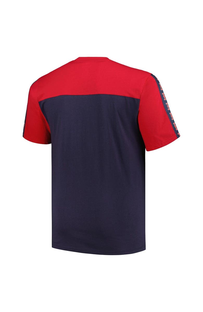 PROFILE Men's Profile Red/Navy Boston Red Sox Big & Tall Yoke Knit T-Shirt, Alternate, color,