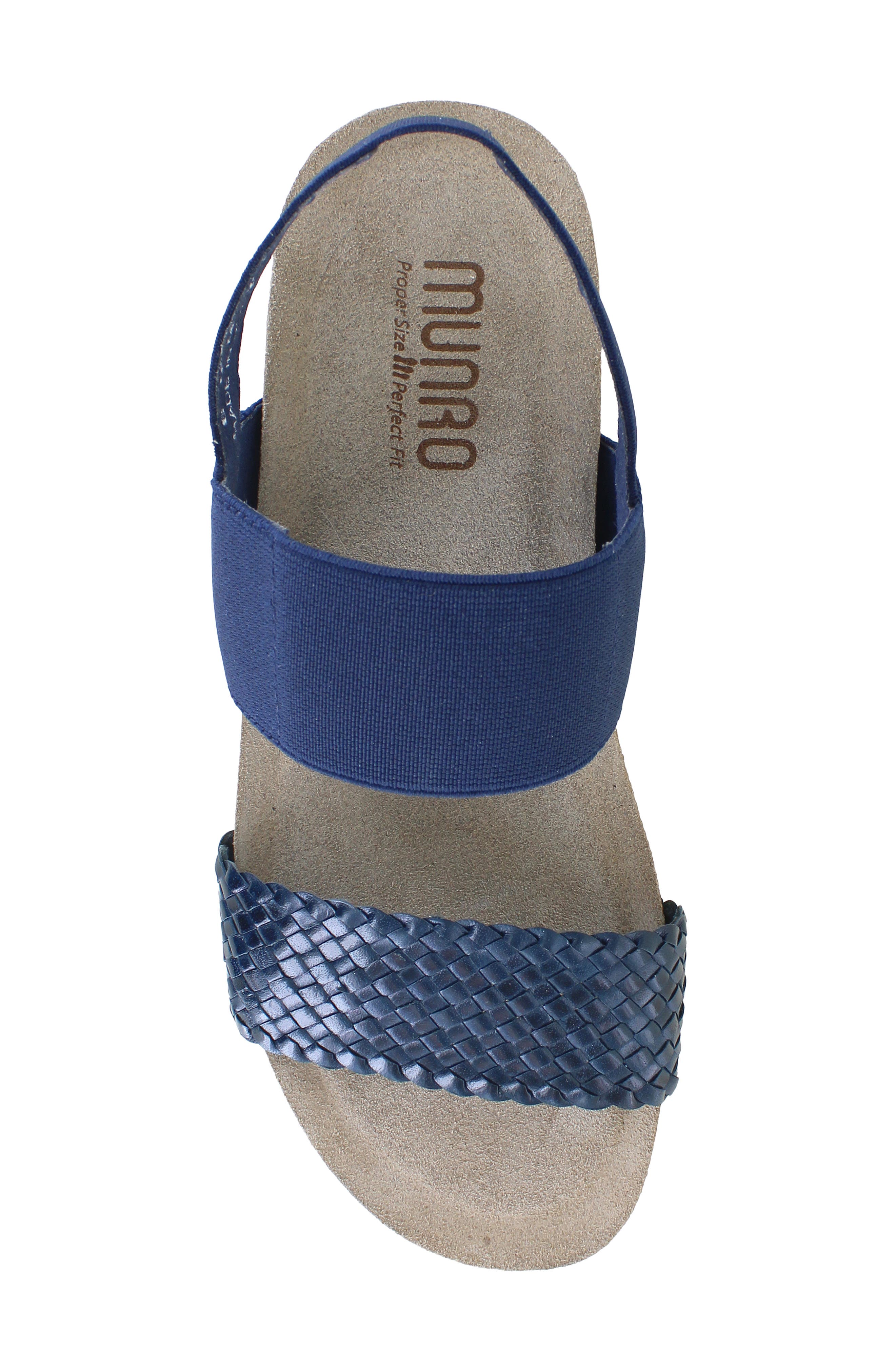 Pisces Sandal - Multiple Widths Available, Alternate, color, NAVY WOVEN LEATHER