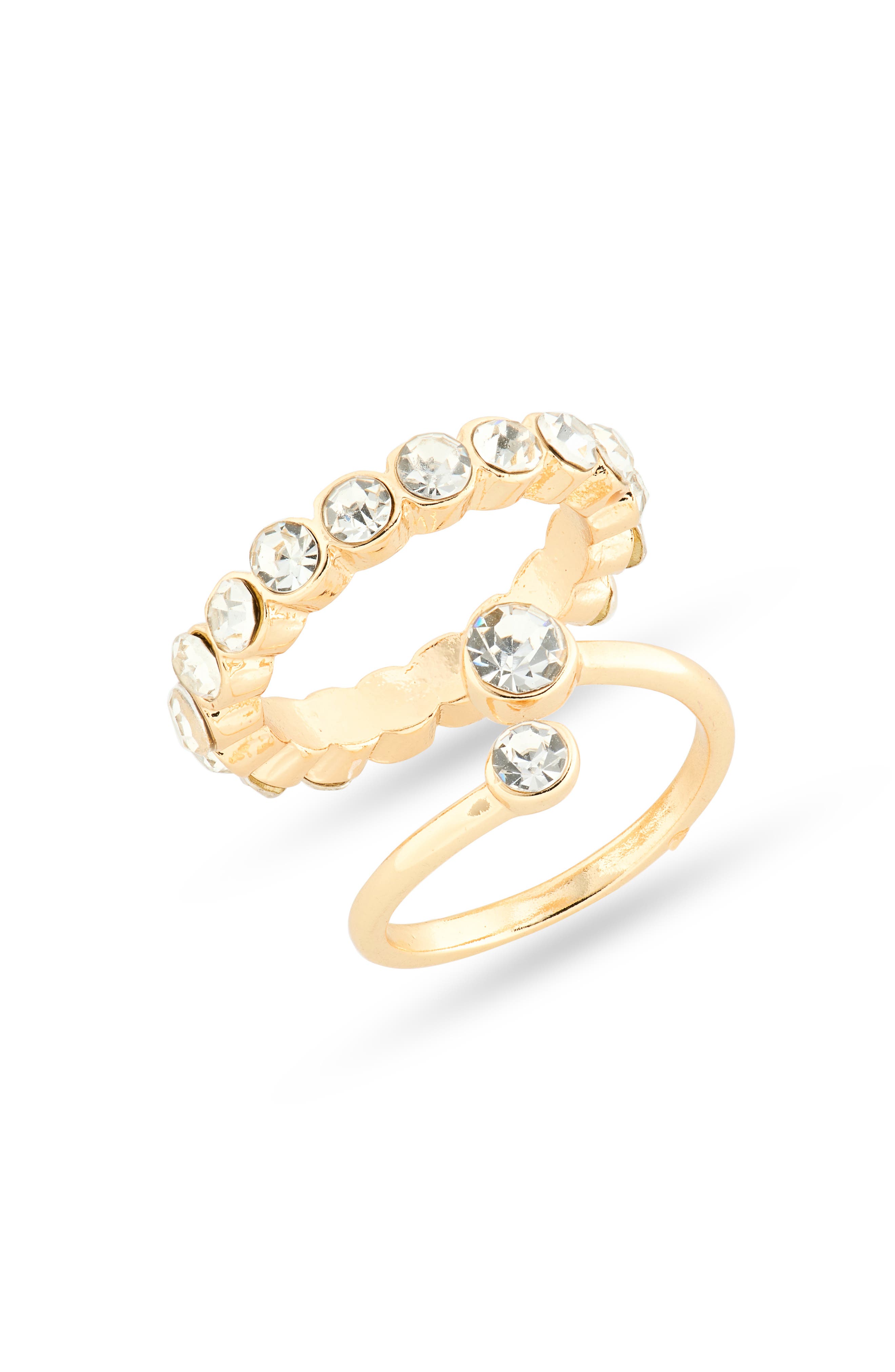 NORDSTROM RACK Set of 2 Bypass & Eternity Rings