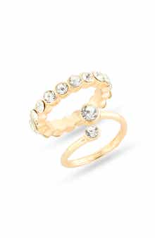 NORDSTROM RACK Set of 2 Bypass & Eternity Rings