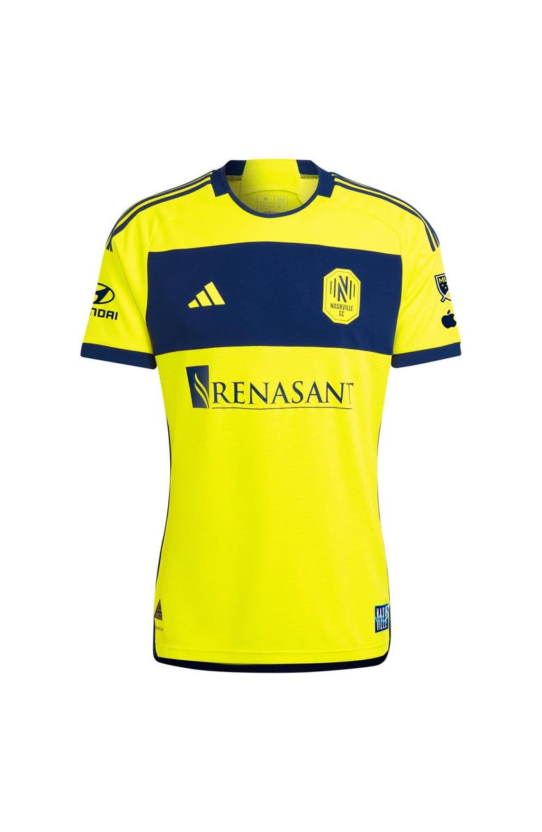 adidas Men's adidas Hany Mukhtar Yellow Nashville SC 2024 The 615 Kit Authentic Player Jersey, Alternate, color, 
