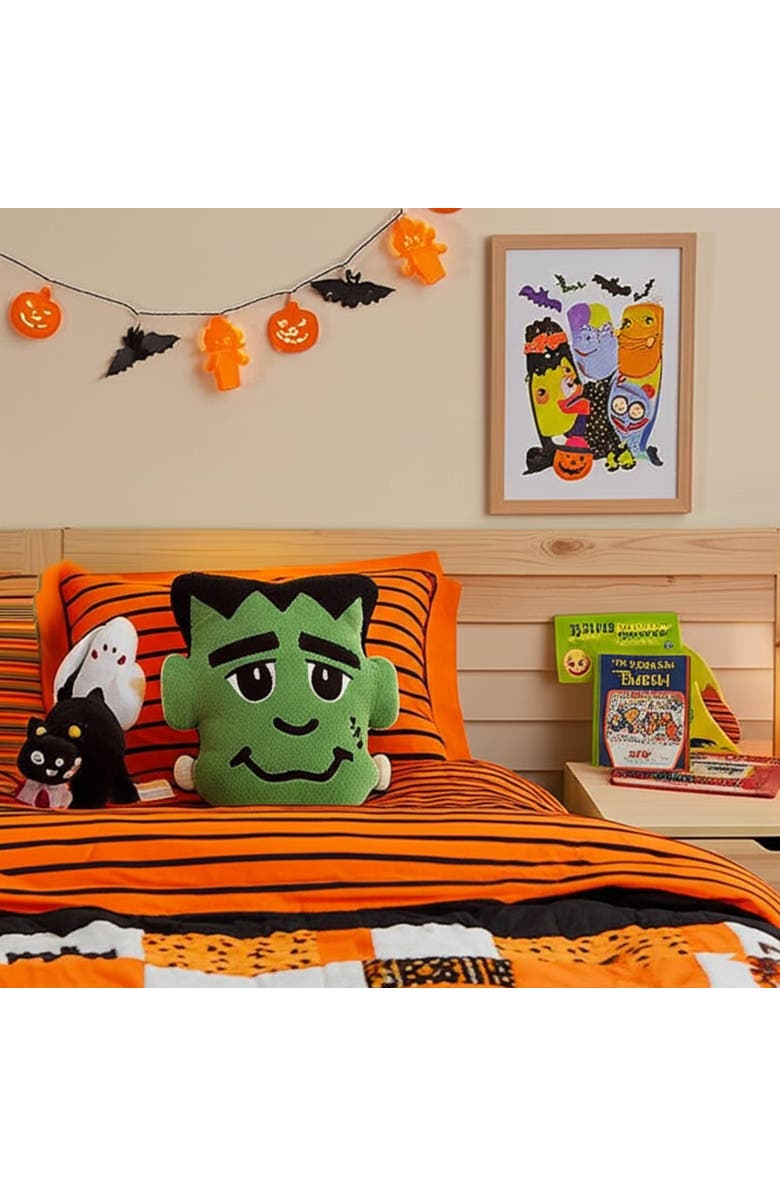 C&F Home Frankenstein Halloween Accent Pillow 13" x 16", Alternate, color, Green