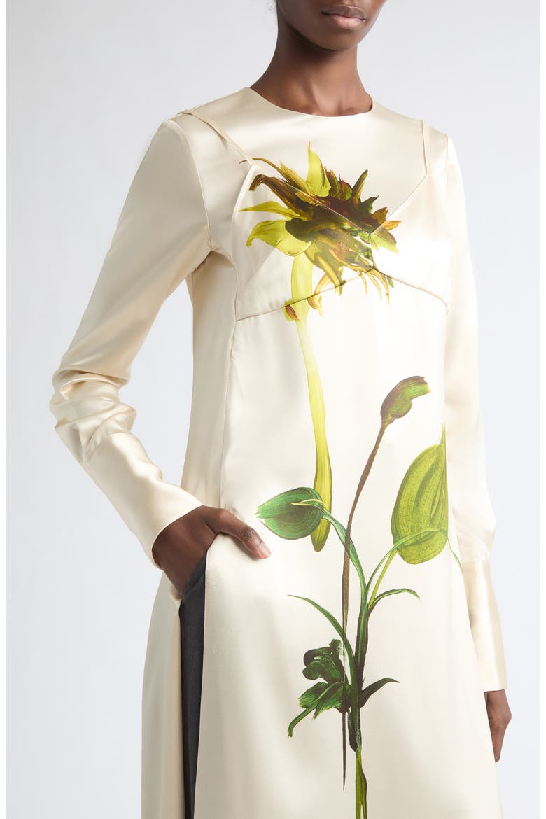 Deconstructed Silk Tunic, Alternate, color, IVORY MULTI