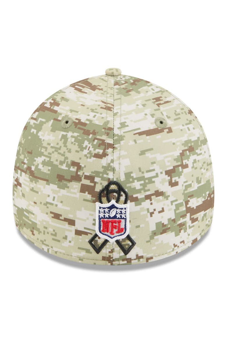 Men's New Era  Camo Dallas Cowboys 2025 Salute to Service 39THIRTY Flex Hat, Alternate, color, Camo