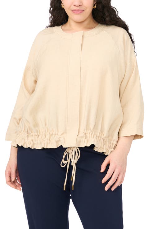 Raglan Sleeve Jacket (Plus)