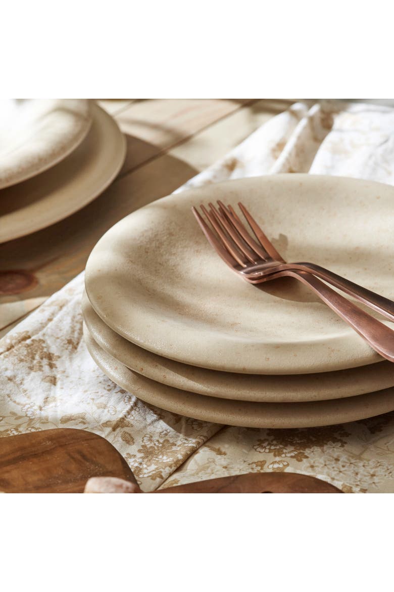 Porto by Stone Lain Aro Stoneware 24-Piece Dinnerware Set, Alternate, color, Cream Matte