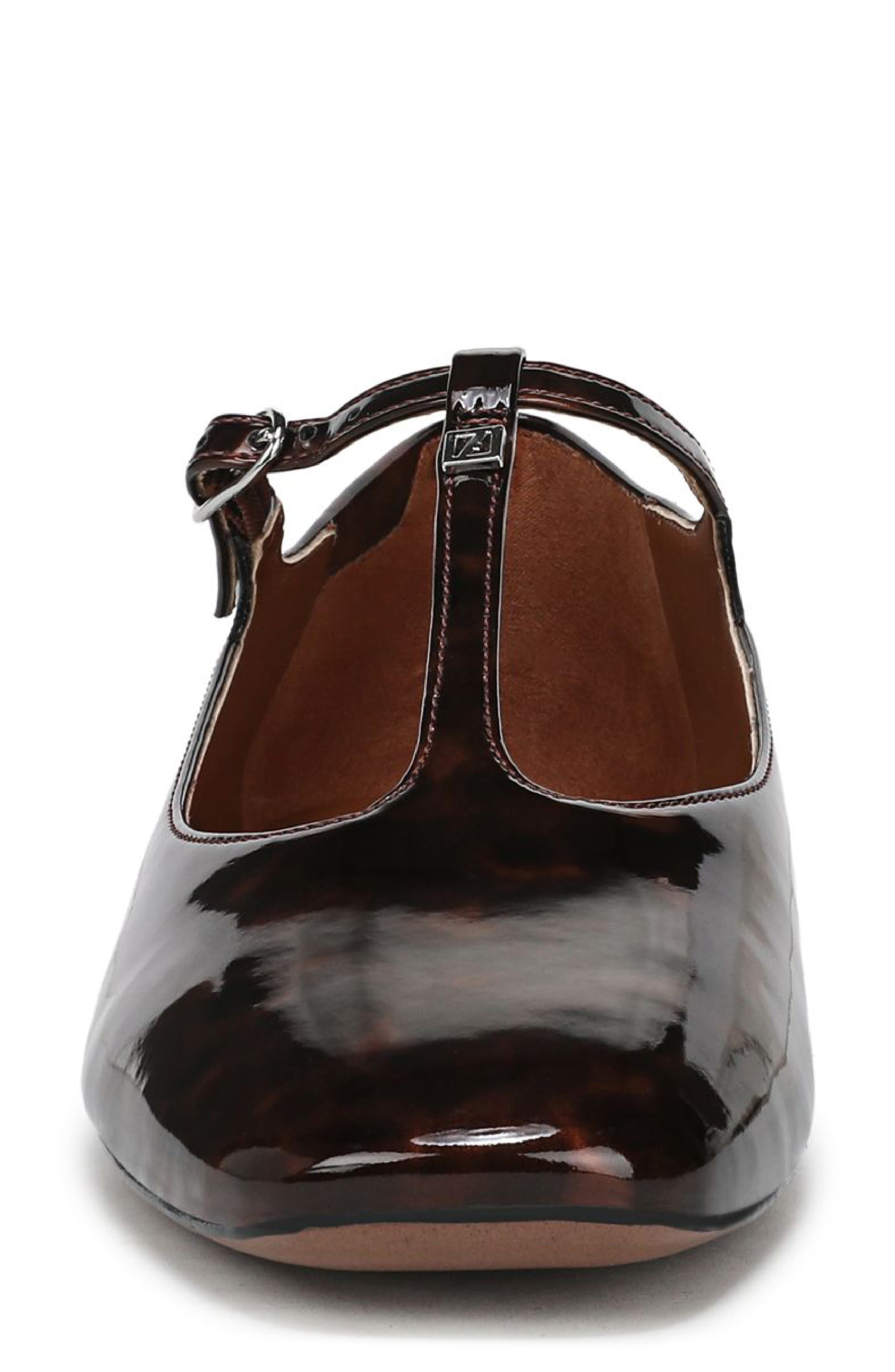Marylee T-Strap Flat, Alternate, color, BROWN