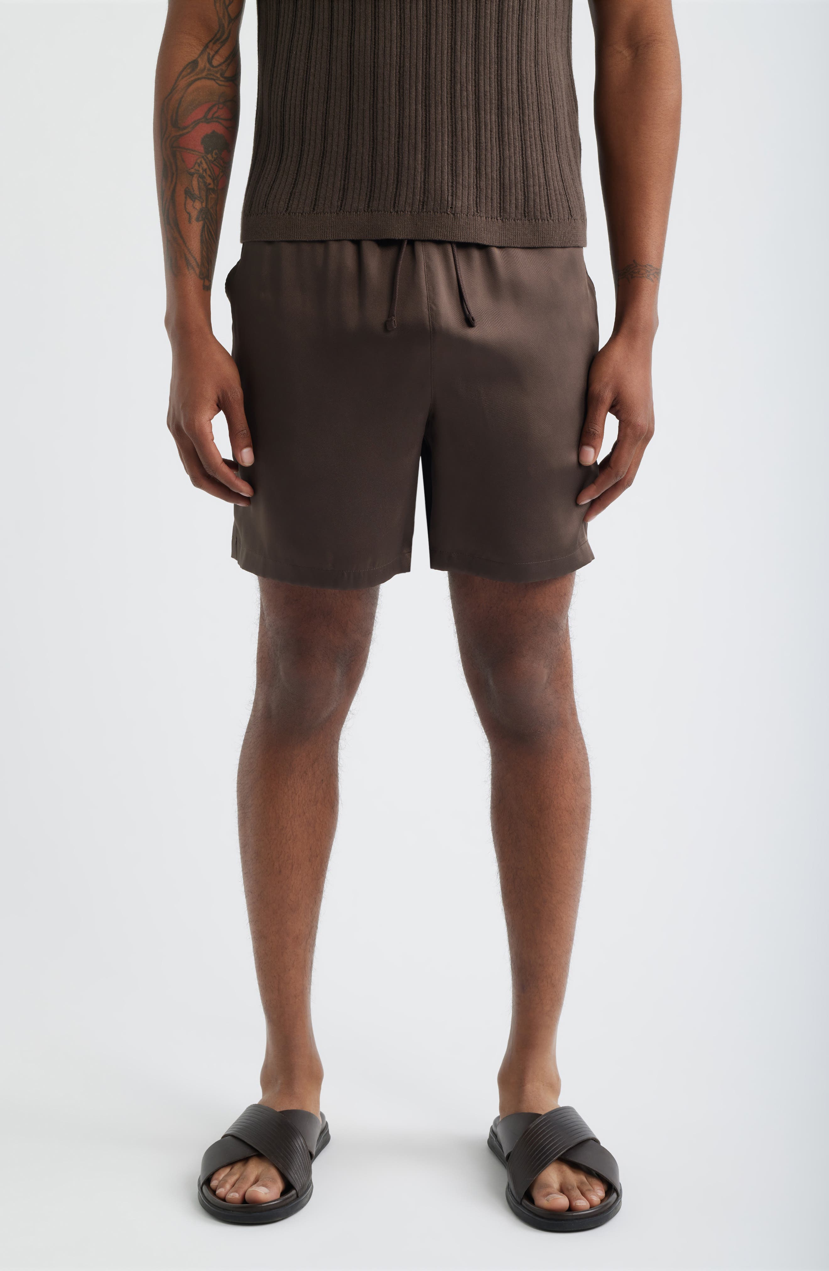 Satin Drawstring Shorts - image 5