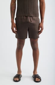Open Edit Satin Drawstring Shorts