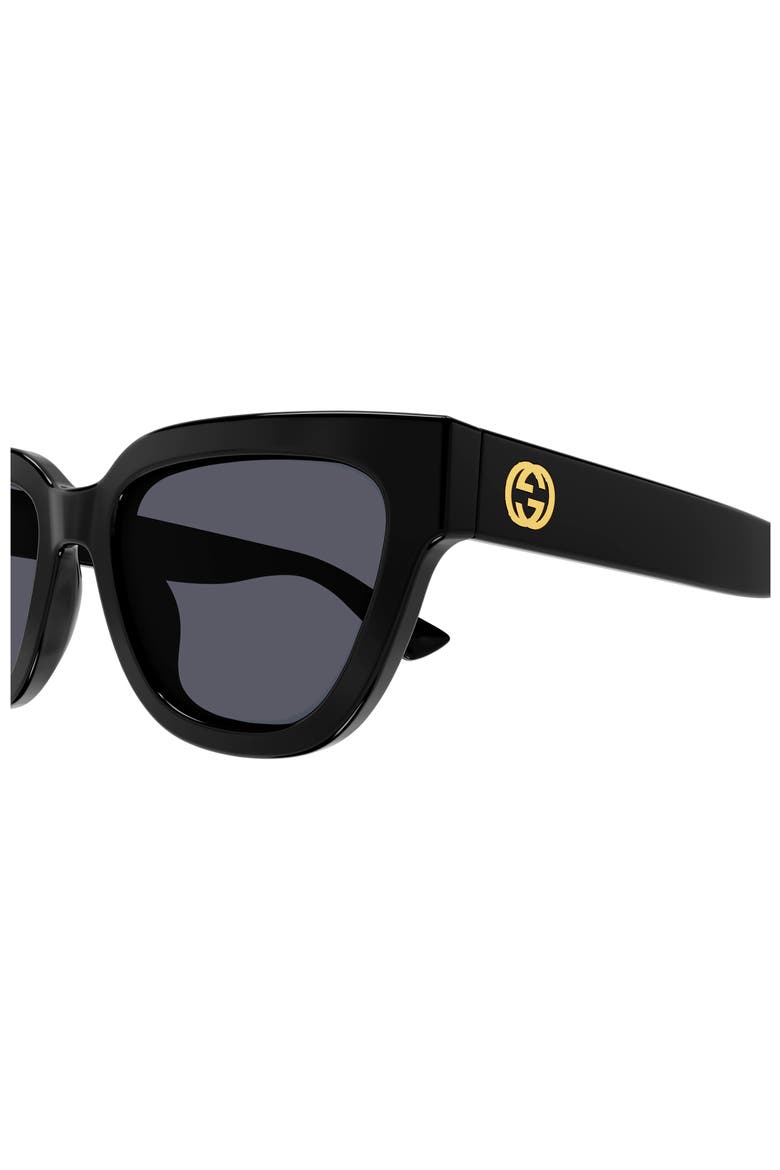 54mm Cat Eye Sunglasses, Alternate, color, BLACK