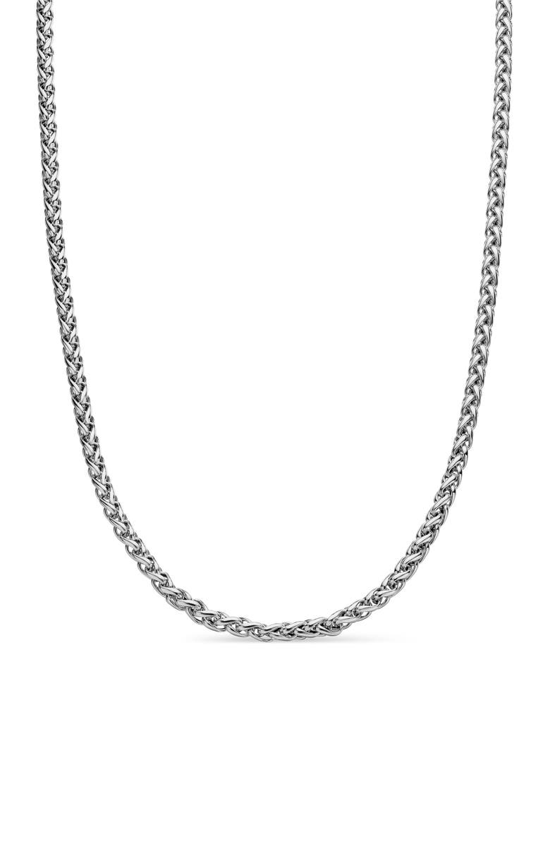 David Yurman Wheat Chain Necklace, Main, color, Silver