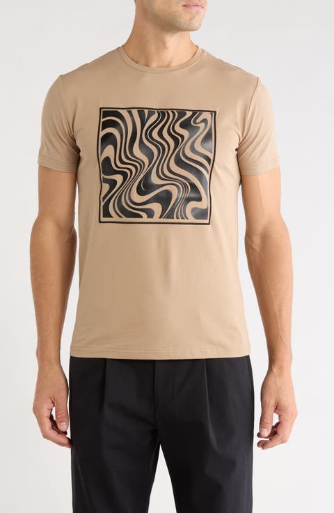 3D Ripple Graphic T-Shirt