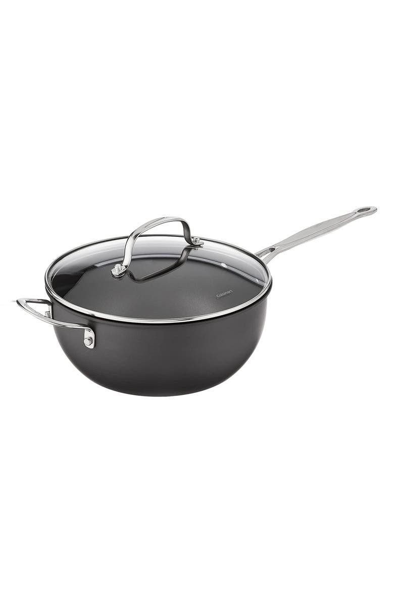 Cuisinart Chef's Classic<sup>™</sup> Nonstick Hard Anodized 4 Quart Chef's Pan with Cover, Main, color, 