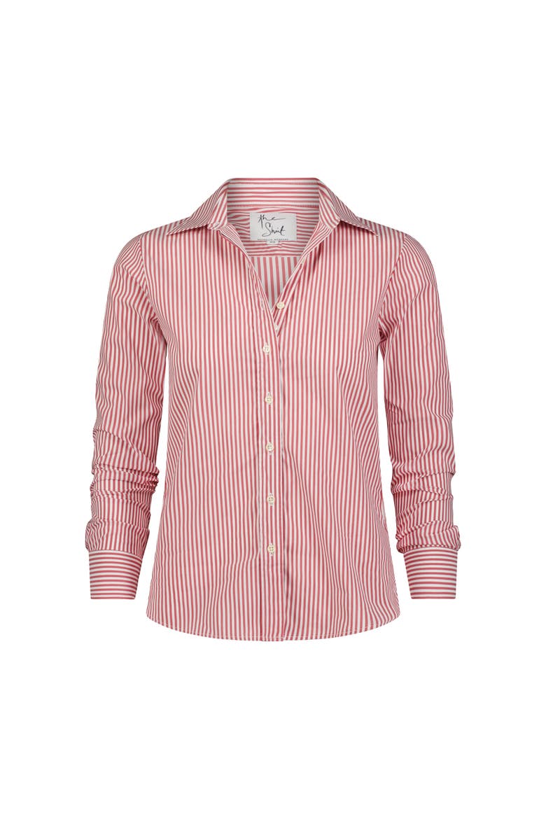 The Icon Shirt in Stripe, Alternate, color, Red/White Stripe