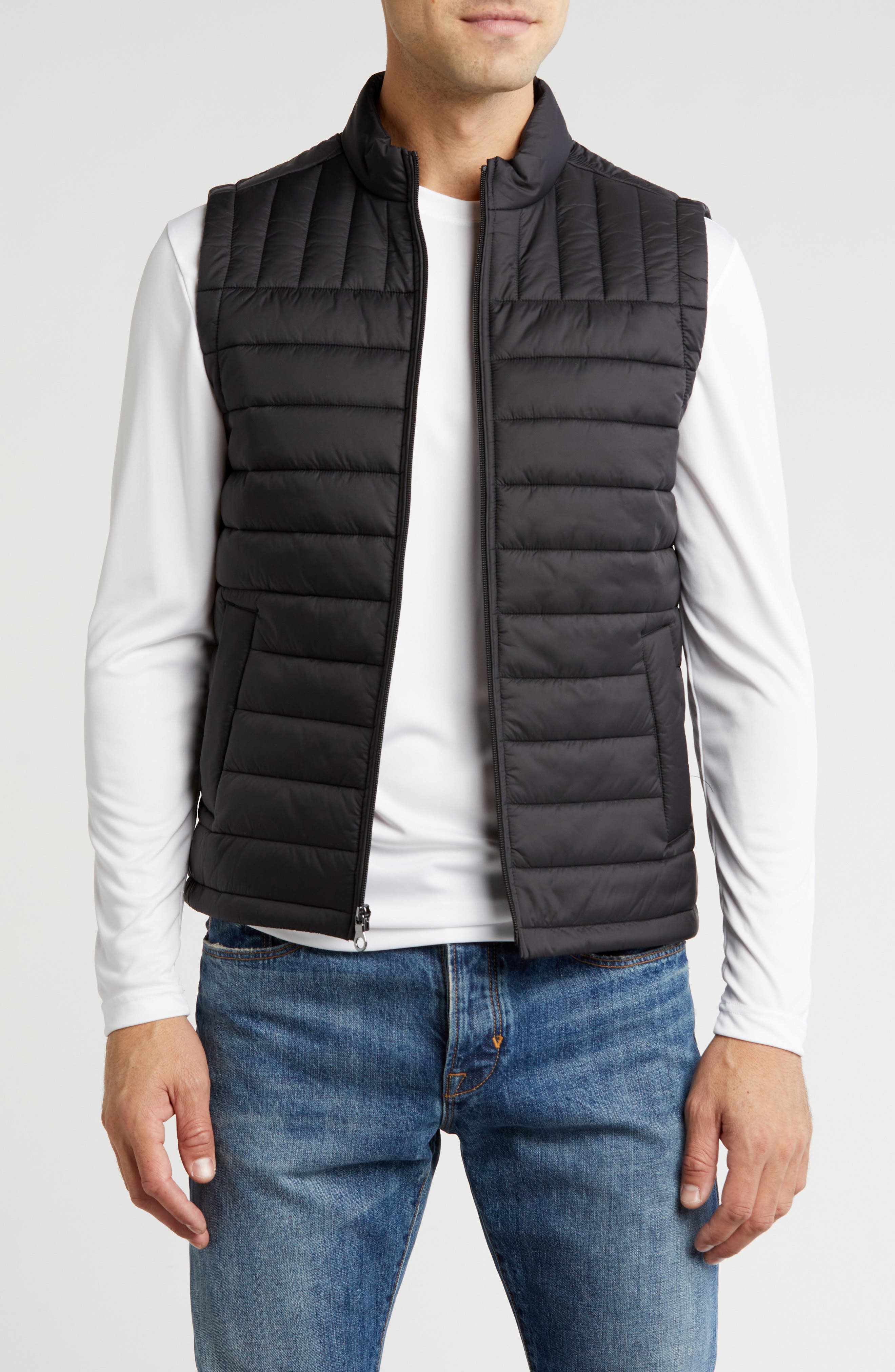 QUILTING MAGAZINE VEST JACKET-BLACK | 安い価格 - ジャケット・アウター