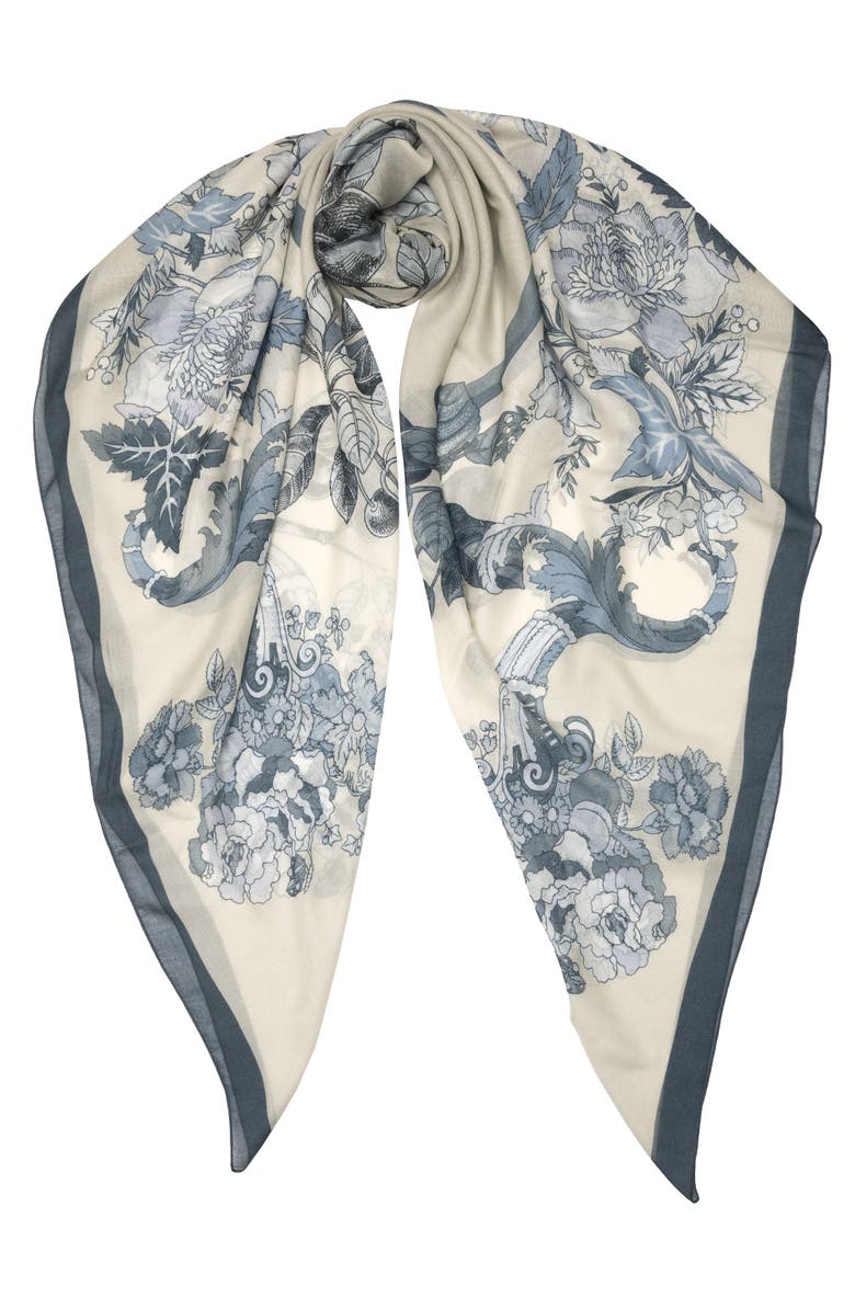 Elizabetta Aurora - Modal Cashmere Scarf Shawl for Women, Main, color, Dusty Blue