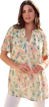 Roaman's Ruffle Sleeve Blouse