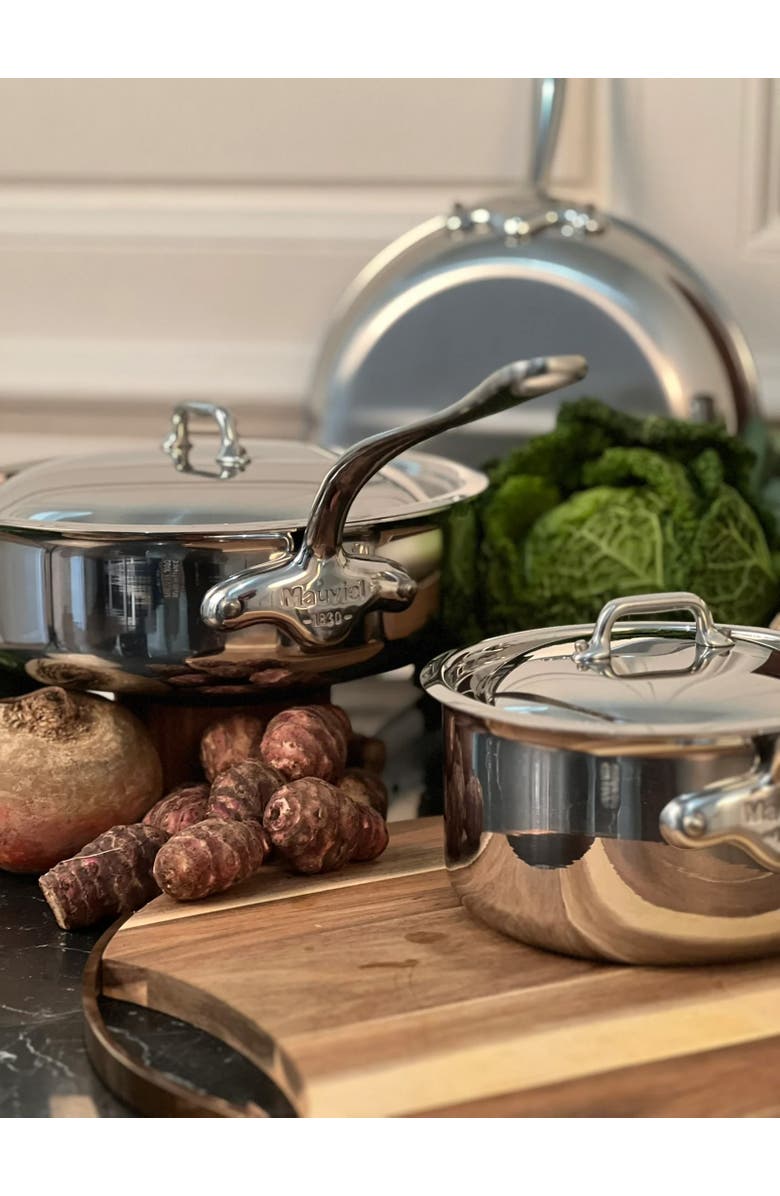 Mauviel M'Cook 3.2 qt. Stainless Steel Saute Pan & Lid, Alternate, color,