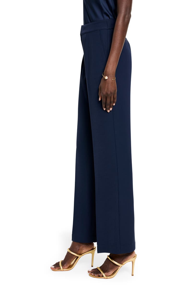 NIC+ZOE Social Edit Wide Leg Pants, Alternate, color, Dark Indigo