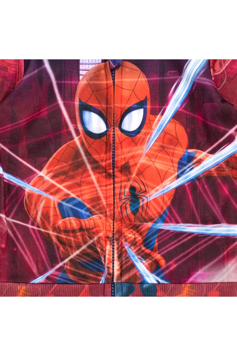 Spider-Man Sublimated Pullover Hoodie, Alternate, color, Red